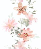 Novamur Kylie Behang met aquarel bloemen - 81626 - thumbnail