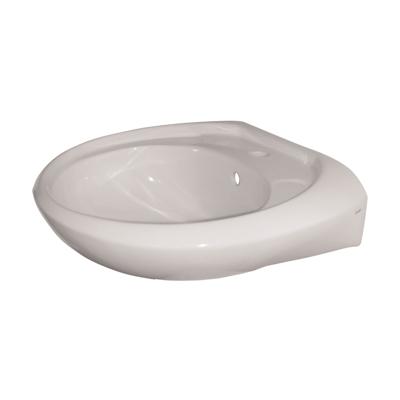 Wastafel VM Isifix Ifix 57x44x17 cm Porselein Wit Met Overloop Go by Van Marcke