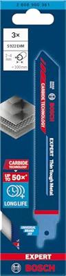 Bosch Accessoires Expert 'Thin Tough Metal' S 922 EHM reciprozaagblad 3-delig - 1 stuk(s) - 2608900361 Bosch Accessoires Expert 'Thin Tough Metal' S 922 EHM reciprozaagblad 3-delig - 1 stuk(s) - 2608900361
