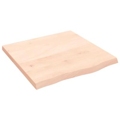 VidaXL Wastafelblad 60x60x(2-4) cm onbehandeld massief hout VidaXL Wastafelblad 60x60x(2-4) cm onbehandeld massief hout