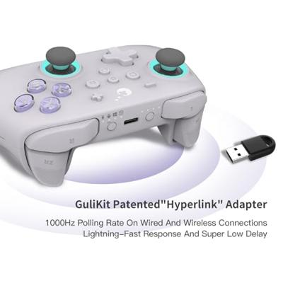 Gaming afstandsbediending GuliKit KK3 MAX NS39 RETRO Grijs - thumbnail