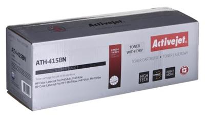 Activejet ATH-415BN printertoner voor HP; vervanging HP 415A W2030A; Supreme; 2400 pagina's, Zwart, Met chip
