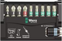 Wera BC 10/9 05071110001 Bitset 10-delig Plat, Kruiskop Phillips, Kruiskop Pozidriv, Binnen-Torx - thumbnail