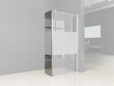 Wiesbaden Partly hoekwand gedeeltelijk matglas 300 x 2000 mm, 10 mm nano glas