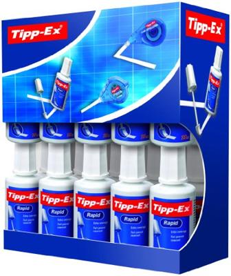 Correctievloeistof Tipp-ex Rapid foam 20ml valuepack à 15+5 gratis Correctievloeistof Tipp-ex Rapid foam 20ml valuepack à 15+5 gratis