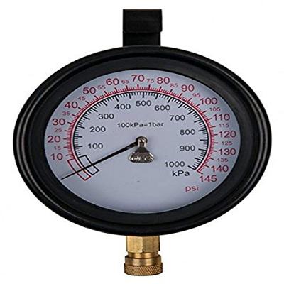 KS Tools 150.2326 Manometer Ø 100,0 mm, 0 - 10 bar met 1/4 snelkoppeling