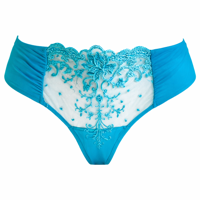 AMBRA Brasiliano ROMA LAGUNA blauw - luxe lingerie met borduurwerk - thumbnail