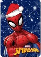 Spiderman Snowing Christmas Fleece deken 100 x 140 cm - thumbnail