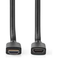 Nedis Ultra High Speed HDMI-Kabel | HDMI Connector | HDMI Female | 8K@60Hz | 48 Gbps | 1.00 m | Rond | 7.9 mm | Zwart | Envelop - CVGP35090BK10 - thumbnail