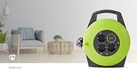 Nedis PECCR10UFGN Kabelhaspel 10,0 M 3x 1,5 Mm&sup2; Thermische Beveiliging Schuko & Usb - thumbnail
