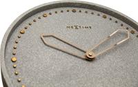 NeXtime NE-3197GS Wandklok Dia. 35 Cm, Polyresin, Grijs - thumbnail