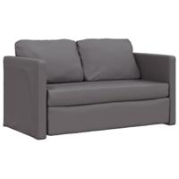 Slaapbank vloermodel 2-in-1 112x174x55 cm kunstleer grijs - thumbnail