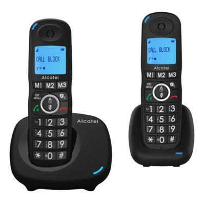Draadloze telefoon Alcatel XL535 DUO Zwart (2 pcs)