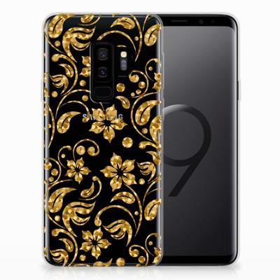 Samsung Galaxy S9 Plus | TPU Case | Gouden Bloemen Samsung Galaxy S9 Plus | TPU Case | Gouden Bloemen