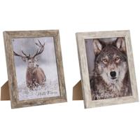 Fotolijsten Home ESPRIT Wit Natuurlijk Kristal polyestyreen Scandinavisch 24,6 x 2 x 29,6 cm (2 Stuks) - thumbnail