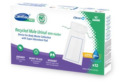 CareBag Recycled Heren Urinoir- en Houder CareBag Recycled Heren Urinoir- en Houder