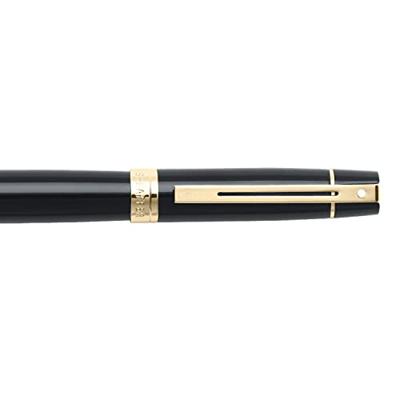 Sheaffer SF-E1932551 Rollerball 300 M Glossy Black Gold Tone Sheaffer SF-E1932551 Rollerball 300 M Glossy Black Gold Tone