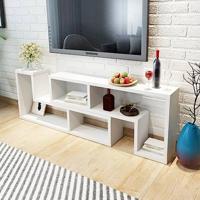 Tv-meubel dubbel L-vormig wit - thumbnail