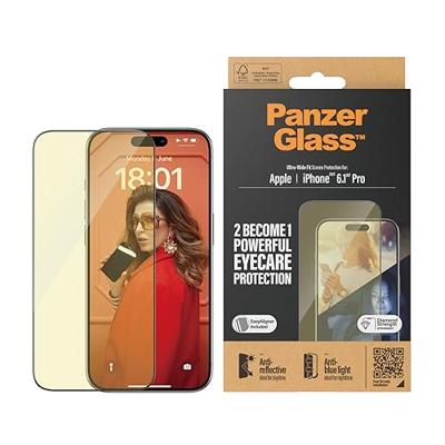 PanzerGlass Eyecare 2814 Screenprotector (glas) Apple iPhone 15 Pro 1 stuk(s) Blauwlichtfilter PanzerGlass Eyecare 2814 Screenprotector (glas) Apple iPhone 15 Pro 1 stuk(s) Blauwlichtfilter