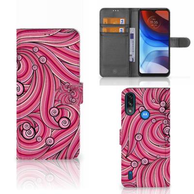 Motorola Moto E7i Power | E7 Power Hoesje Swirl Pink Motorola Moto E7i Power | E7 Power Hoesje Swirl Pink