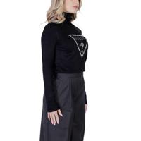 Guess Piper Triangle Logo Sweater Dames Zwart - Maat XS - Kleur: Zwart | Soccerfanshop - thumbnail