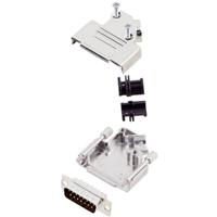 TRU COMPONENTS TCD45ZK15DMPK 7709172 D-sub male connectorset 45 ° Aantal polen: 15 Soldeerkelk 1 stuk(s) - thumbnail