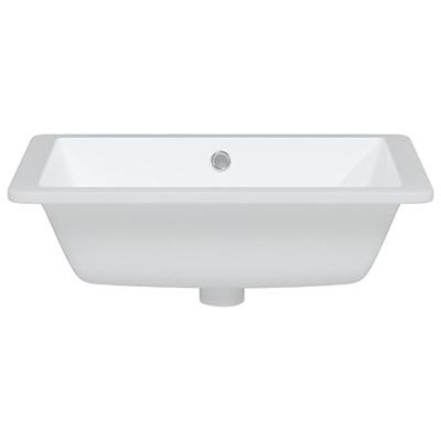 VidaXL Wastafel rechthoekig 50x40,5x18,5 cm keramiek wit