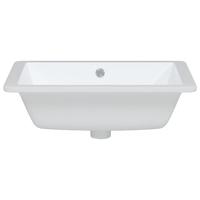 VidaXL Wastafel rechthoekig 50x40,5x18,5 cm keramiek wit - thumbnail