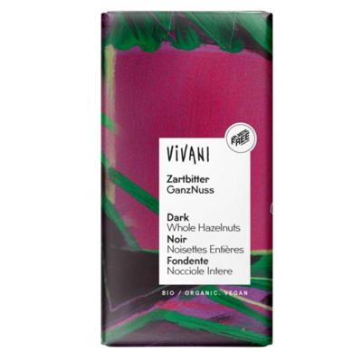 Vivani Chocolade Puur Hele Hazelnoten Vivani Chocolade Puur Hele Hazelnoten