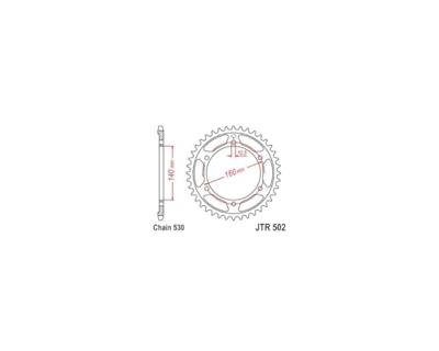 ESJOT Chain wheel 530 45z steel silver