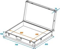 Roadinger Roadinger FOAM Flightcase (l x b x h) 185 x 710 x 520 mm - thumbnail