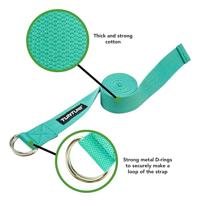 Tunturi Yoga riem | Turquoise - thumbnail