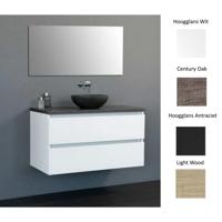 Badkamermeubelset Sanilux Trend Dynasty 100x47x50 cm Hoogglans Wit - thumbnail