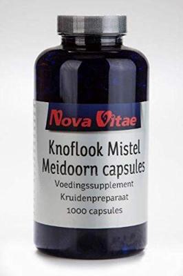 Nova Vitae Knoflook mistel / maretak meidoorn 1000 Capsules