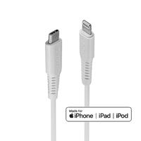 LINDY 31318 USB-kabel USB 2.0 Apple Lightning stekker, USB-C stekker 3.00 m Wit - thumbnail