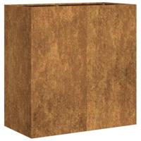 Plantenbak roestig 80x40x80 cm weervast staal - thumbnail