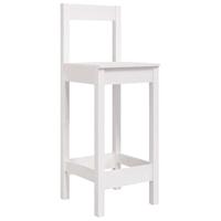 Barstoelen 2 st 40x41,5x112 cm massief grenenhout wit - thumbnail