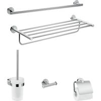 Hansgrohe Logis Universal badaccessoireset 5 in 1, chroom - thumbnail