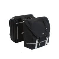 Dubbele Sportieve Fietstas Gabe Zwart Zilver - thumbnail