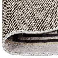 VidaXL Vloerkleed wasbaar anti-slip ø120 cm lichtbeige - thumbnail