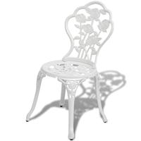 3-delige Bistroset gietaluminium wit - thumbnail