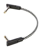 RockBoard Tweed Series Flat Patch Cable Salt&Pepper 20 cm - thumbnail