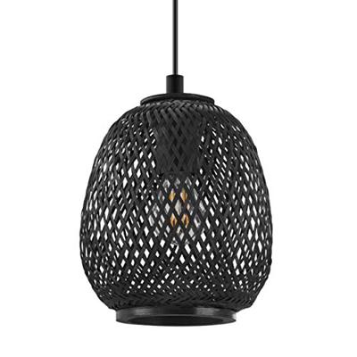 Eglo Zwarte rotan hanglampDembleby 1 3-lichts - 43266