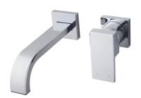 Rombo inbouw-wastafelmengkraan éénhendel chroom - thumbnail