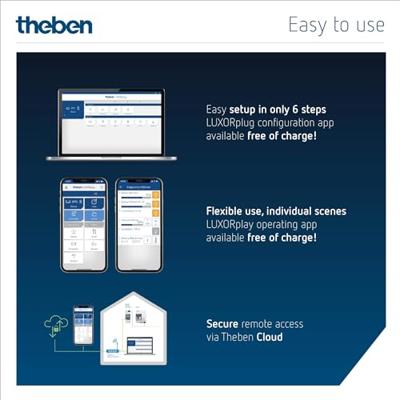 Theben 4800495 Systeemcentrale LUXORliving IP1 Theben 4800495 Systeemcentrale LUXORliving IP1