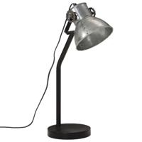 VidaXL Bureaulamp 25 w e27 17x17x60 cm vintage zilverkleurig - thumbnail