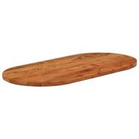 Tafelblad ovaal 120x63,8,5 cm massief acaciahout - thumbnail