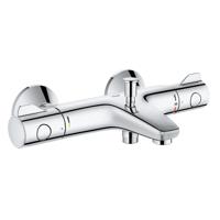 GROHE Grohtherm 800 badkraan thermostatisch met omstel en koppelingen EcoJoy en volumegreep met ecobutton chroom 34567000 - thumbnail