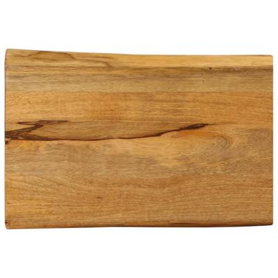 Tafelblad met natuurlijke rand 50x40x2,5 cm massief mangohout Tafelblad met natuurlijke rand 50x40x2,5 cm massief mangohout