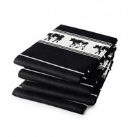 DDDDD theedoek 60x55 cm zw/bon zw/wi - thumbnail